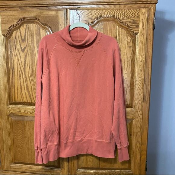 Champion x Todd Snyder Turtleneck Sweatshirt Crewneck Orange Mens Size XL - Picture 6 of 13